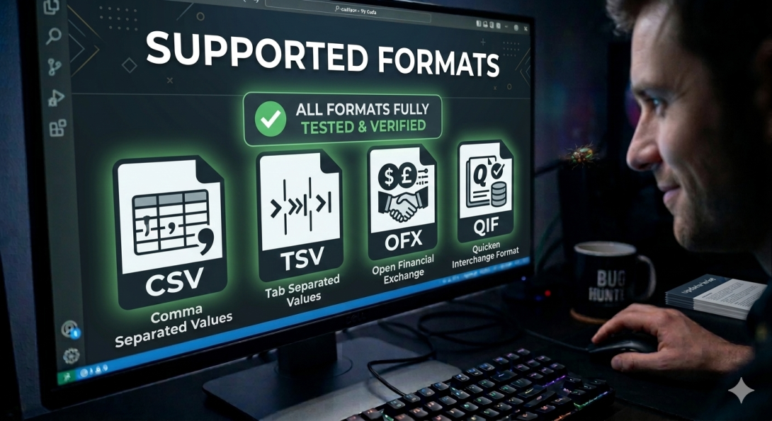 Supported CSV formats